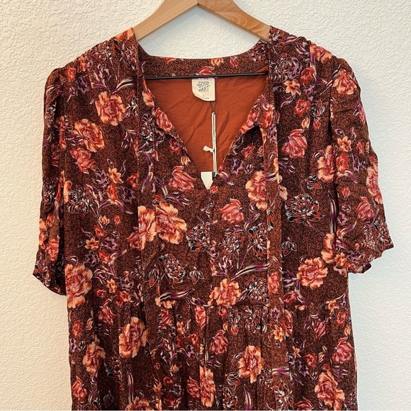 NWT Matilda Jane Good Hart GH Mariposa Floral Flowy Midi Dress- Size Large - Picture 9 of 16